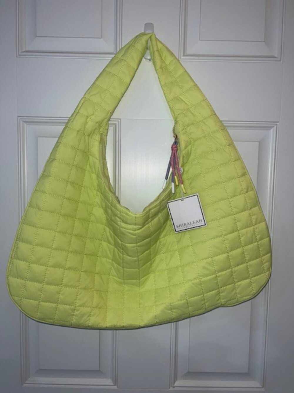 Lime Green Nylon HoBo bag